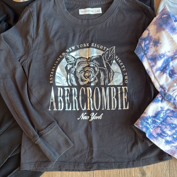 ((6 PIECE)) GIRLS HOODIES AND SHIRTS ADIDAS CHAMPION ABERCROMBIE ETC SIZE SM 7/8 - Picture 3 of 7